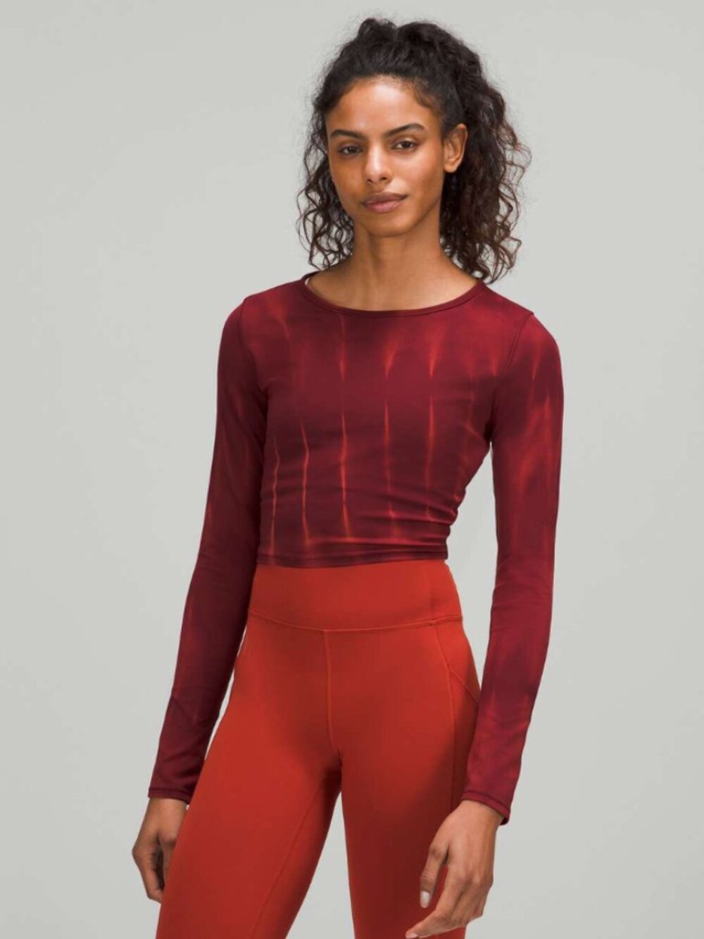 lululemon Wunder Train Cropped Long Sleeve Shirt